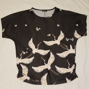 Silky Crane Blouse (L)